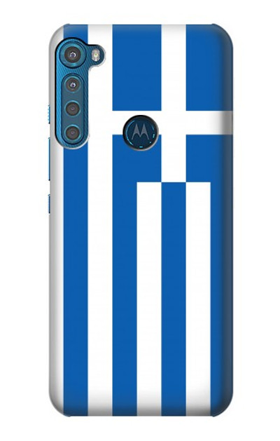 S3102 Flag of Greece Case Cover Custodia per Motorola One Fusion+