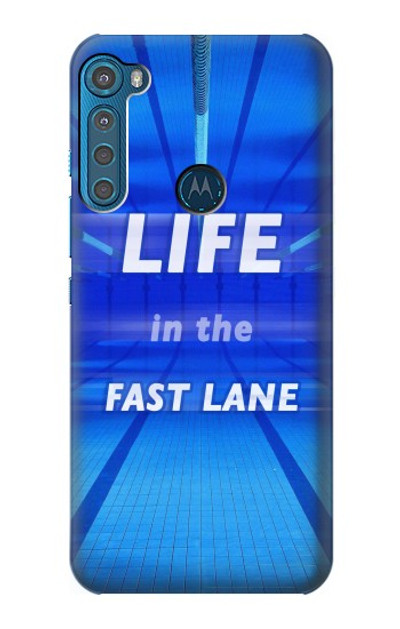 S3136 Life in the Fast Lane Swimming Pool Case Cover Custodia per Motorola One Fusion+