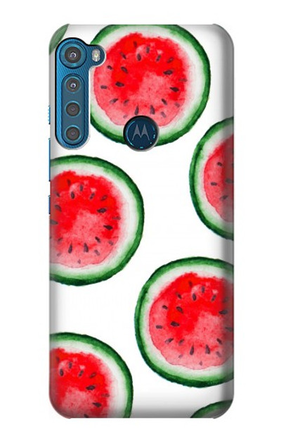 S3236 Watermelon Pattern Case Cover Custodia per Motorola One Fusion+