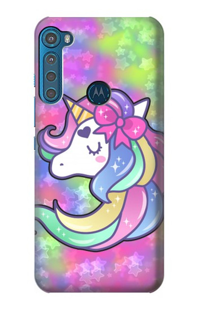 S3264 Pastel Unicorn Case Cover Custodia per Motorola One Fusion+