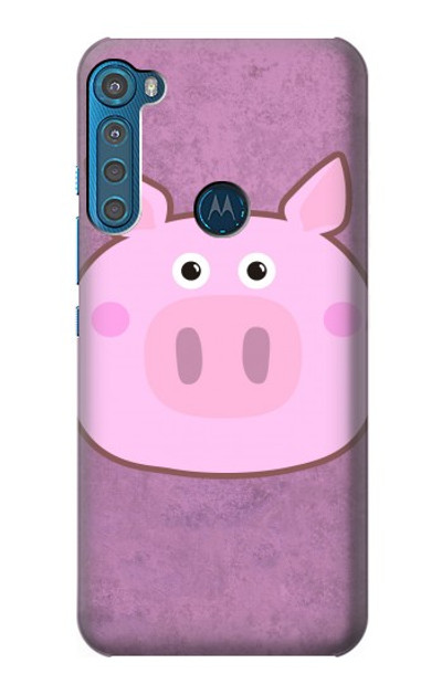 S3269 Pig Cartoon Case Cover Custodia per Motorola One Fusion+