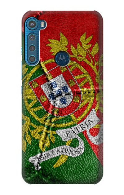 S3300 Portugal Flag Vintage Football Graphic Case Cover Custodia per Motorola One Fusion+