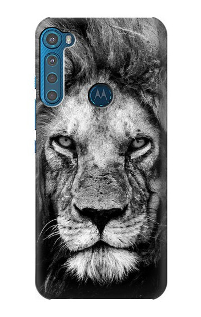 S3372 Lion Face Case Cover Custodia per Motorola One Fusion+