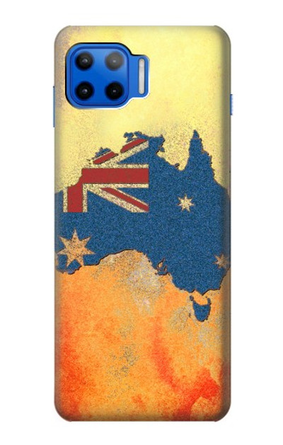 S2494 Australia Flag Map Rock Texture Case Cover Custodia per Motorola Moto G 5G Plus