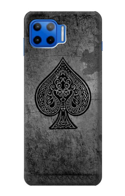 S3446 Black Ace Spade Case Cover Custodia per Motorola Moto G 5G Plus