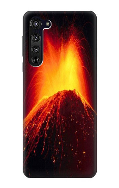 S0745 Volcano Lava Case Cover Custodia per Motorola Edge