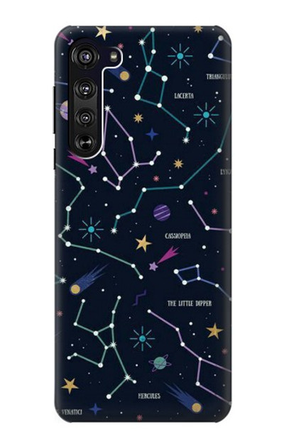 S3220 Star Map Zodiac Constellations Case Cover Custodia per Motorola Edge