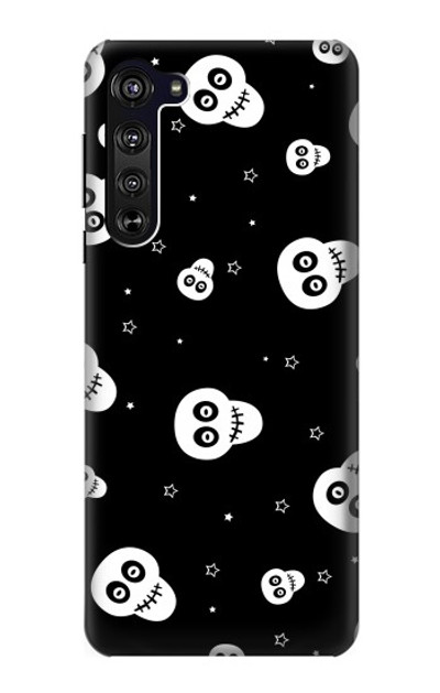 S3261 Smile Skull Halloween Pattern Case Cover Custodia per Motorola Edge