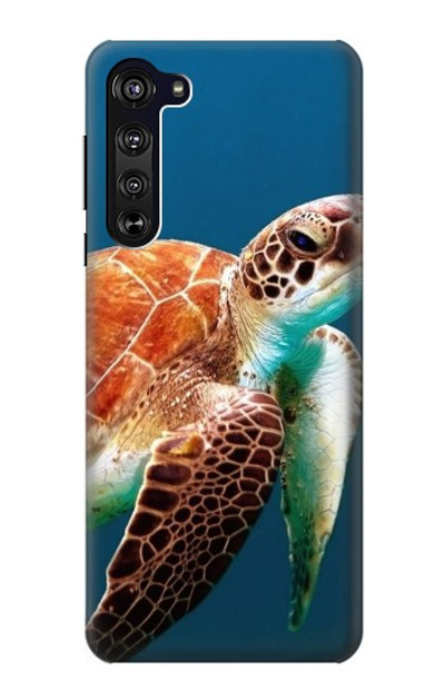 S3497 Green Sea Turtle Case Cover Custodia per Motorola Edge