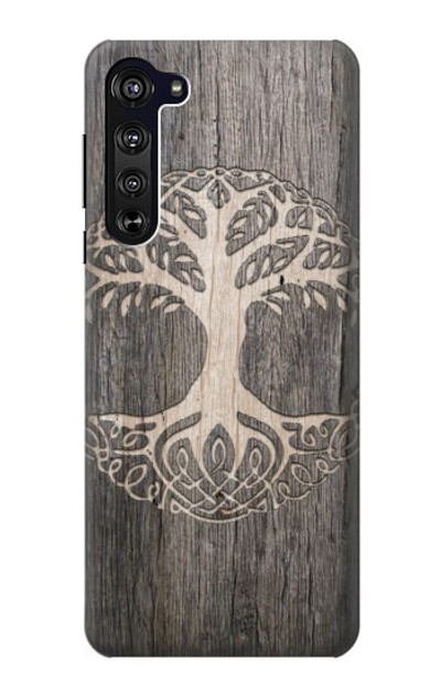 S3591 Viking Tree of Life Symbol Case Cover Custodia per Motorola Edge