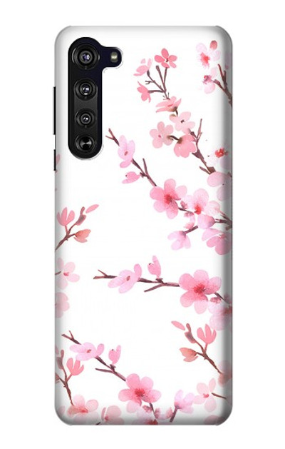 S3707 Pink Cherry Blossom Spring Flower Case Cover Custodia per Motorola Edge