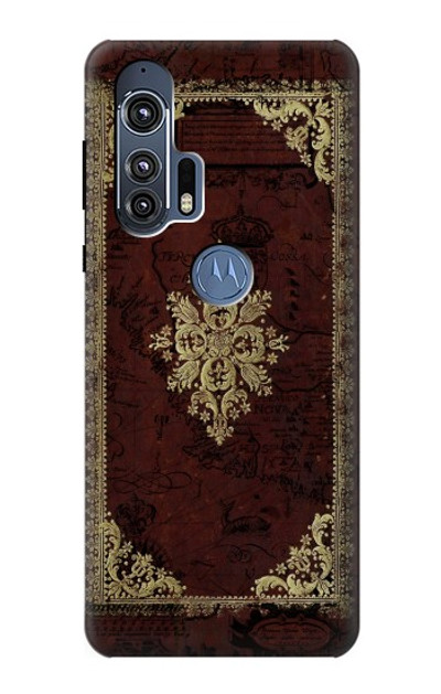 S3014 Vintage Map Book Cover Case Cover Custodia per Motorola Edge+