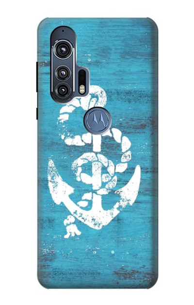 S3053 Marine Anchor Blue Case Cover Custodia per Motorola Edge+