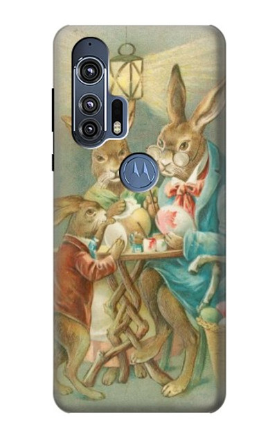 S3164 Easter Rabbit Family Case Cover Custodia per Motorola Edge+