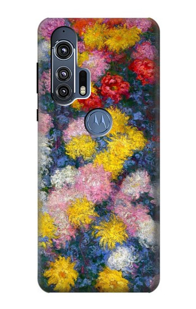 S3342 Claude Monet Chrysanthemums Case Cover Custodia per Motorola Edge+