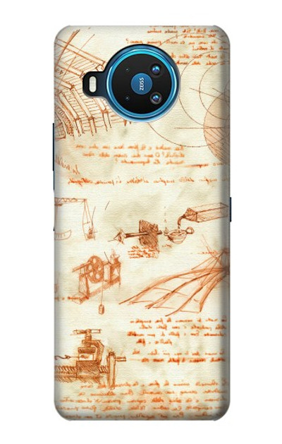 S0566 Technical Drawing Da Vinci Case Cover Custodia per Nokia 8.3 5G