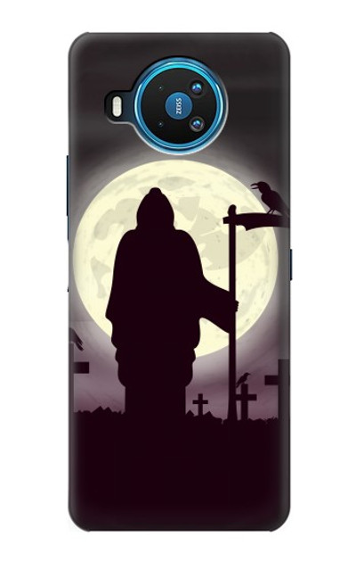 S3262 Grim Reaper Night Moon Cemetery Case Cover Custodia per Nokia 8.3 5G