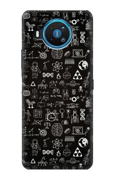 S3426 Blackboard Science Case Cover Custodia per Nokia 8.3 5G