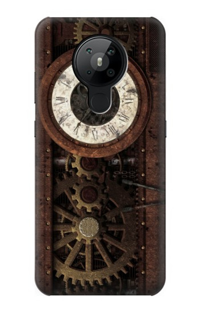 S3221 Steampunk Clock Gears Case Cover Custodia per Nokia 5.3