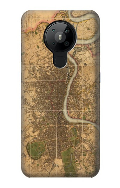 S3230 Vintage Map of London Case Cover Custodia per Nokia 5.3