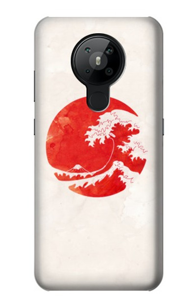 S3237 Waves Japan Flag Case Cover Custodia per Nokia 5.3
