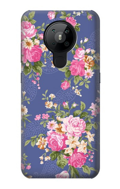 S3265 Vintage Flower Pattern Case Cover Custodia per Nokia 5.3