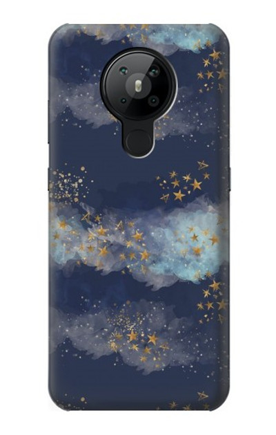 S3364 Gold Star Sky Case Cover Custodia per Nokia 5.3