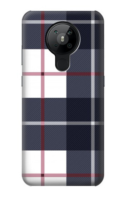 S3452 Plaid Fabric Pattern Case Cover Custodia per Nokia 5.3