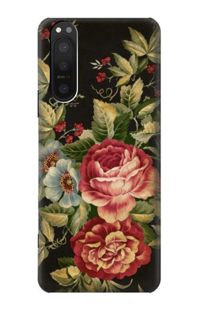 S3013 Vintage Antique Roses Case Cover Custodia per Sony Xperia 5 II