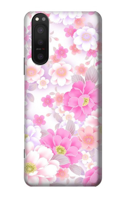 S3036 Pink Sweet Flower Flora Case Cover Custodia per Sony Xperia 5 II