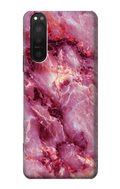 S3052 Pink Marble Graphic Printed Case Cover Custodia per Sony Xperia 5 II