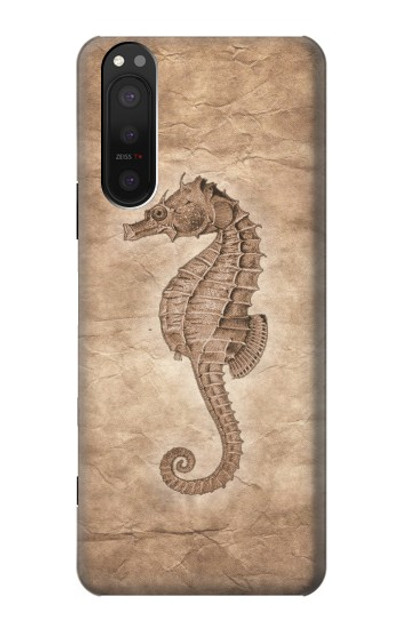 S3214 Seahorse Skeleton Fossil Case Cover Custodia per Sony Xperia 5 II