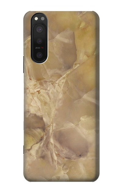 S3240 Yellow Marble Stone Case Cover Custodia per Sony Xperia 5 II
