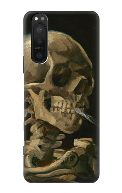 S3358 Vincent Van Gogh Skeleton Cigarette Case Cover Custodia per Sony Xperia 5 II