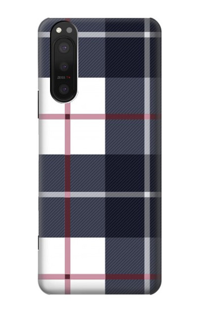 S3452 Plaid Fabric Pattern Case Cover Custodia per Sony Xperia 5 II