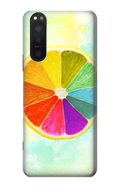 S3493 Colorful Lemon Case Cover Custodia per Sony Xperia 5 II