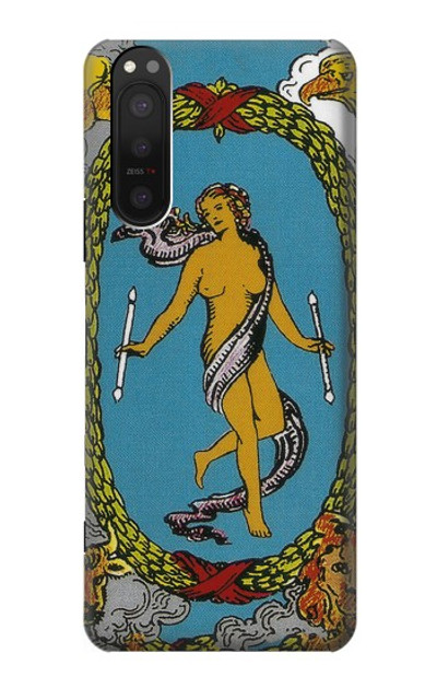 S3746 Tarot Card The World Case Cover Custodia per Sony Xperia 5 II