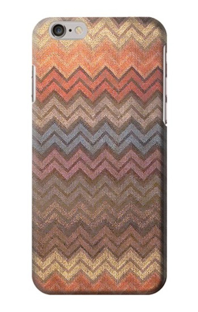 S3752 Zigzag Fabric Pattern Graphic Printed Case Cover Custodia per iPhone 6 Plus, iPhone 6s Plus