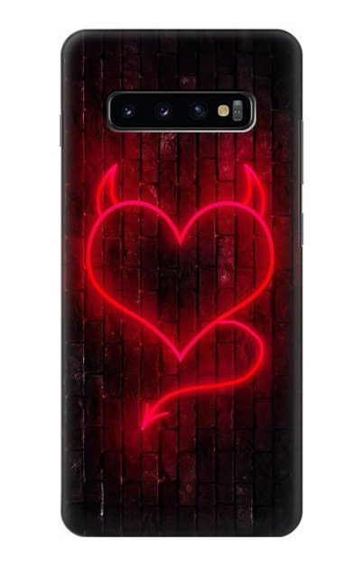 S3682 Devil Heart Case Cover Custodia per Samsung Galaxy S10 Plus