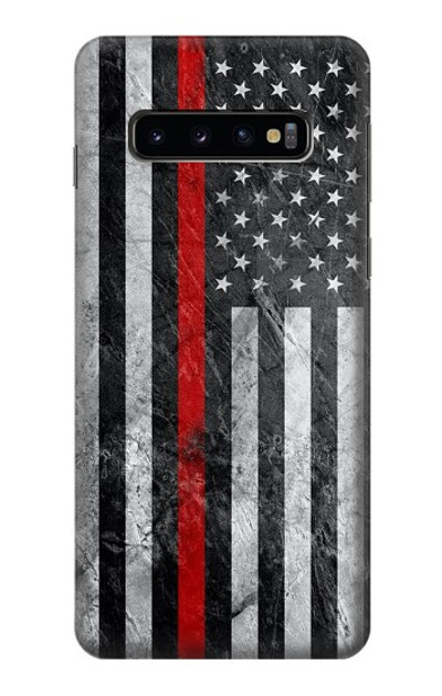 S3687 Firefighter Thin Red Line American Flag Case Cover Custodia per Samsung Galaxy S10