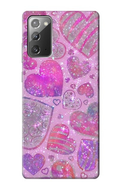 S3710 Pink Love Heart Case Cover Custodia per Samsung Galaxy Note 20