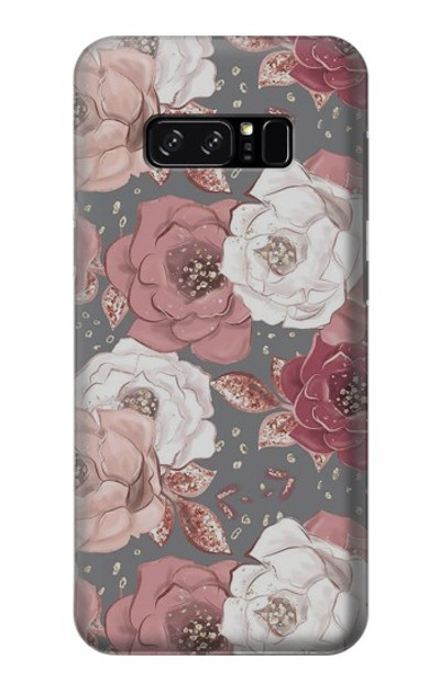 S3716 Rose Floral Pattern Case Cover Custodia per Note 8 Samsung Galaxy Note8