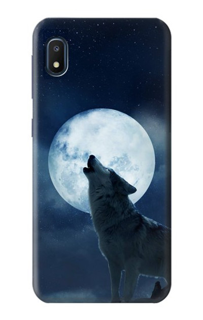 S3693 Grim White Wolf Full Moon Case Cover Custodia per Samsung Galaxy A10e