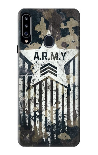 S3666 Army Camo Camouflage Case Cover Custodia per Samsung Galaxy A20s
