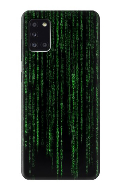 S3668 Binary Code Case Cover Custodia per Samsung Galaxy A31