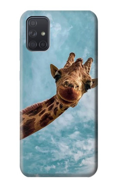 S3680 Cute Smile Giraffe Case Cover Custodia per Samsung Galaxy A71