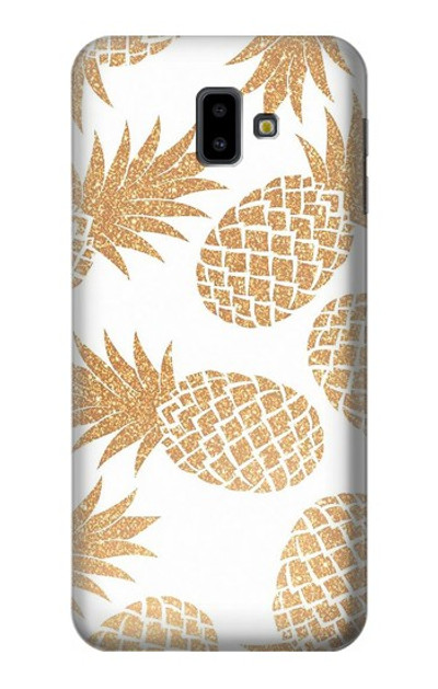 S3718 Seamless Pineapple Case Cover Custodia per Samsung Galaxy J6+ (2018), J6 Plus (2018)