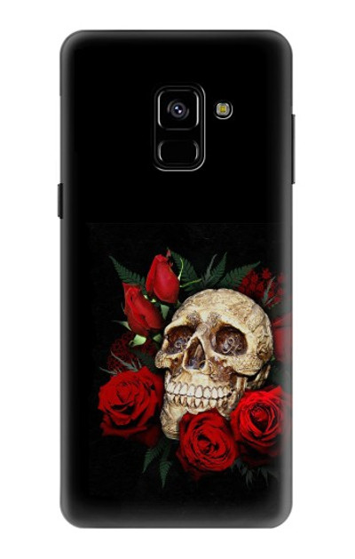 S3753 Dark Gothic Goth Skull Roses Case Cover Custodia per Samsung Galaxy A8 (2018)