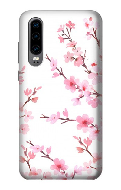 S3707 Pink Cherry Blossom Spring Flower Case Cover Custodia per Huawei P30