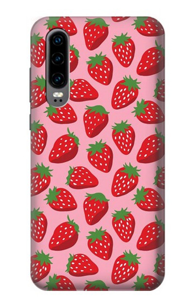 S3719 Strawberry Pattern Case Cover Custodia per Huawei P30